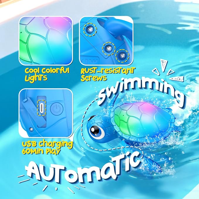 Electric Swimming Turtle Bath Toys - Image 3