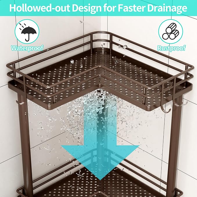 HapiRm Corner Shower Caddy Standing - Image 3