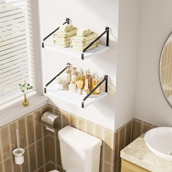 Love-KANKEI Floating Shelves Wall Mount Rustic Wood Wall Shelves - Image 5