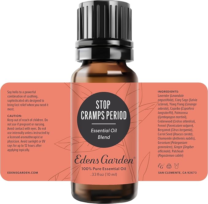 Edens Garden Stop Cramps Period Essential Oil Blend- 100% Pure Premium Grade - Image 9