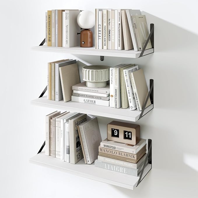 Fun Memories Floating Bookshelves, Decorative Wall Shelf by FunMemories