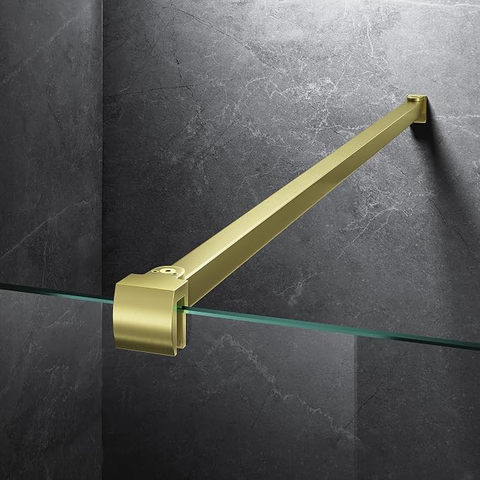 Frameless Shower Door Support Bar, Stainless Steel Wall-to-Glass Support Arm to by Unknown