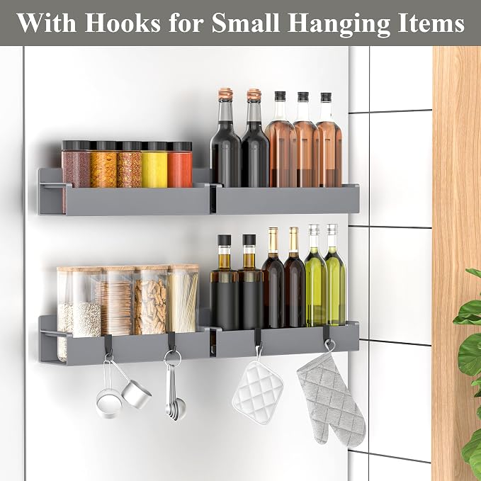4 Pack Magnetic Spice Rack Organizer - Image 2