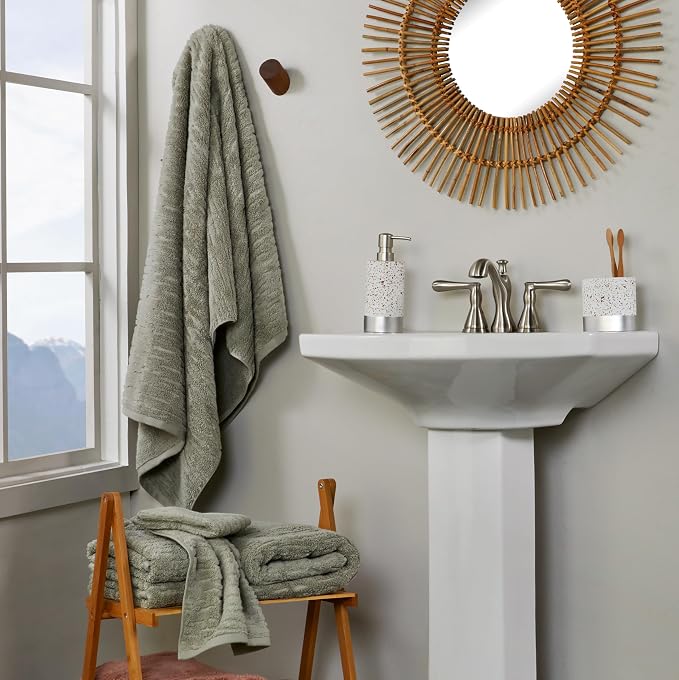 SKL Home CloudSoft Cotton Luxury 4 Pc Bath Towel Set - Image 5