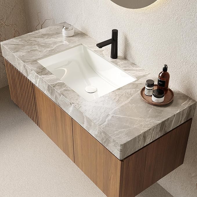 Ambrovina 48" Floating Bathroom Vanity - Image 5