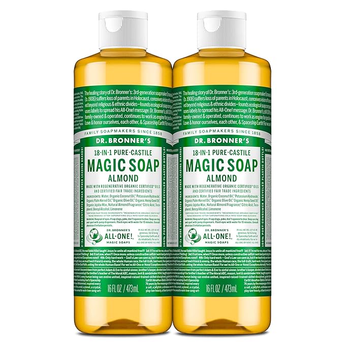 Dr. Bronner's Pure-Castile Magic Liquid Soap- Made by DrBronners