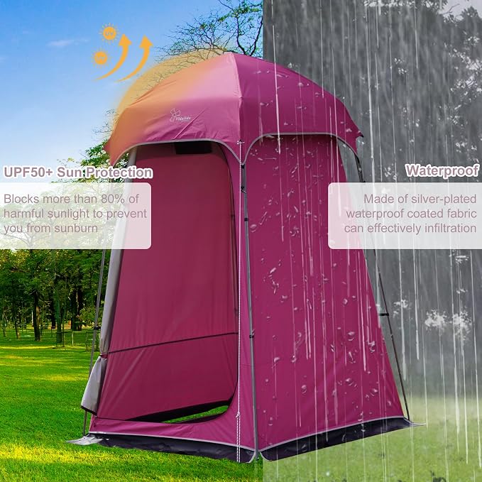 Vidalido Outdoor Camping Shower Tent Easy Setup Privacy Tent Changing Room - Image 7