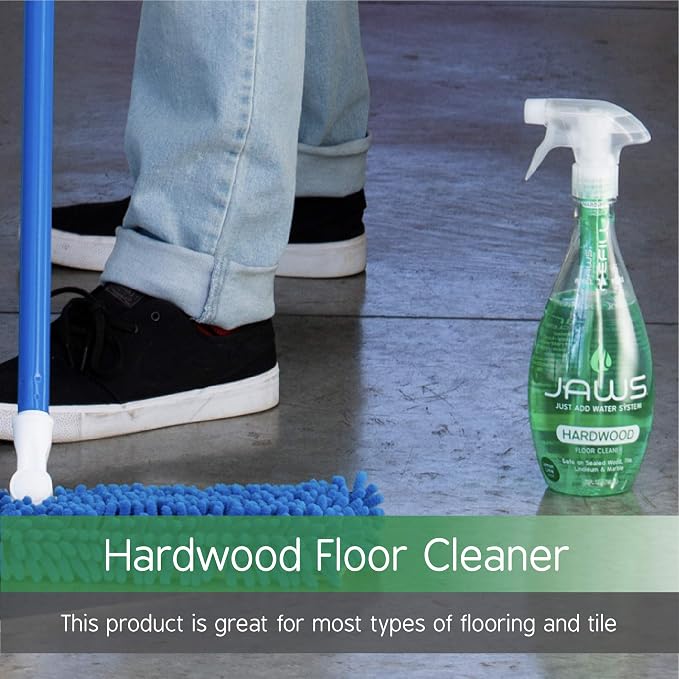 JAWS Cleaners Home Cleaning Kit, Shower and Hardwood Floor, 2 Refill Pods - Image 4