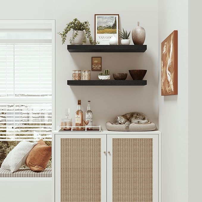 Vivelove Black Floating Shelves - Image 6