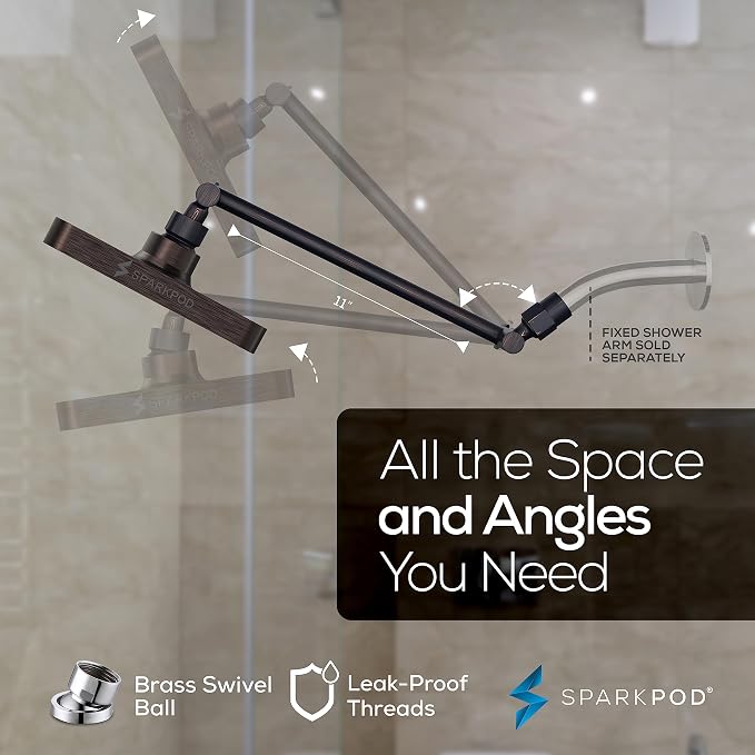 SparkPod Square Rain Shower Head - Image 5