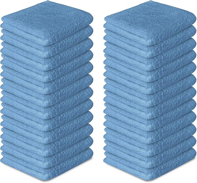 Softolle 100% Cotton Washcloths 24 Pack Soft, Highly Absorbent Washcloth - Image 7