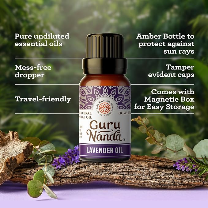 GuruNanda Essential Oils Set for Diffusers, 100% Pure, Aromatherapy, Candle & - Image 6