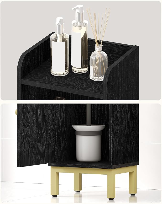 Bathroom Storage Cabinet, Small Corner Floor Cabinet - Image 7
