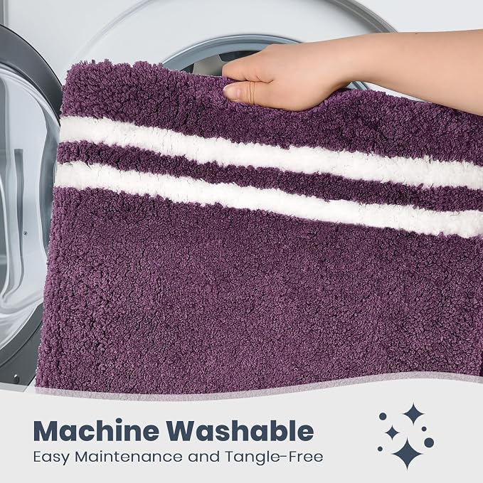PURRUGS Bathroom Rug Non-Slip Machine Washable 24" x 36", Super Absorbent and - Image 6