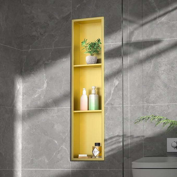 Stainless Steel Shower Niche 8"×36" - Image 2