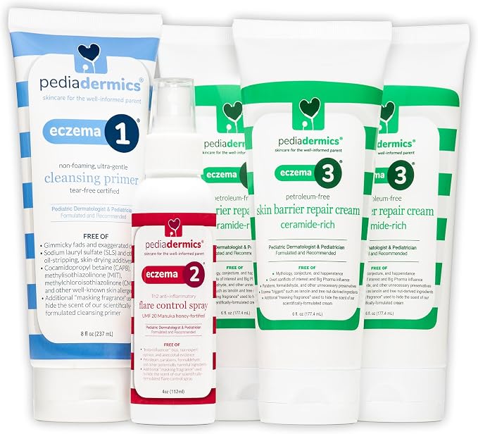 Easy as 1-2-3 Eczema Management System, Eczema1 Ultra-Gentle Cleansing Primer by Pediadermics2025