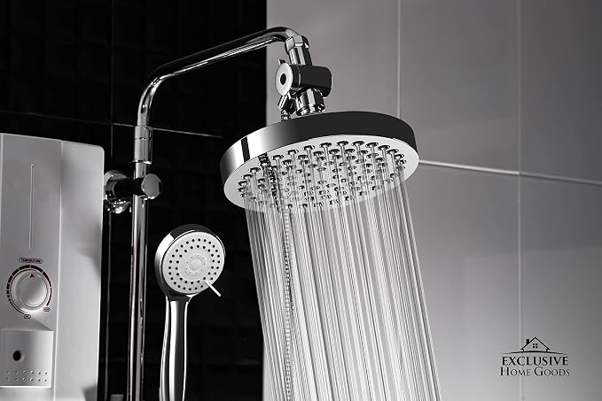 Shower Head With Handheld Combo, 6 Inch High Pressure Rainfall Showerhead With - Image 7