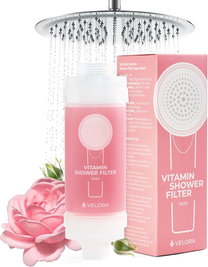 VELORA Vitamin C Shower Filter by BravoHealth