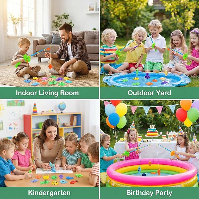 Magnetic Fishing Pool Toys Game, Water Table Bathtub Bath Toy - Image 7