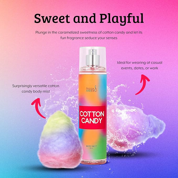 Cotton Candy Body Mist Spray 8 oz Fine Fragrance, Gift - Image 6