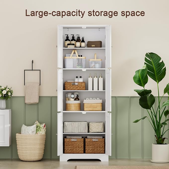 ChooChoo Tall Bathroom Storage Cabinet - Image 4