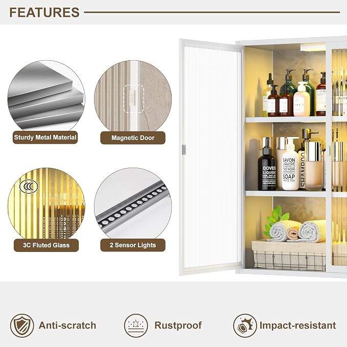 Laundry Room Cabinets Wall Mounted, Bathroom Wall Cabinet - Image 6