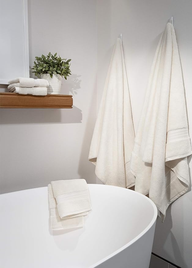 Fabdreams 100% Organic Cotton Bath Sheet Set of 2 700 GSM Oversized Towels - Image 5