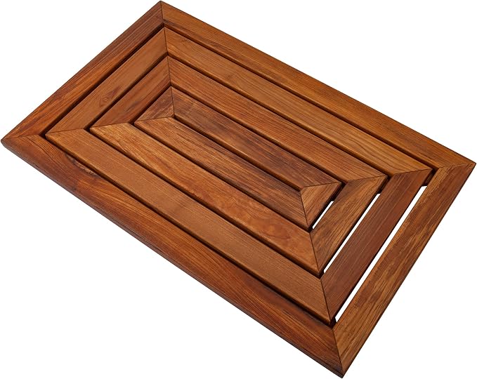 Nordic Style Premium Teak Shower and Bath Mat - Image 2