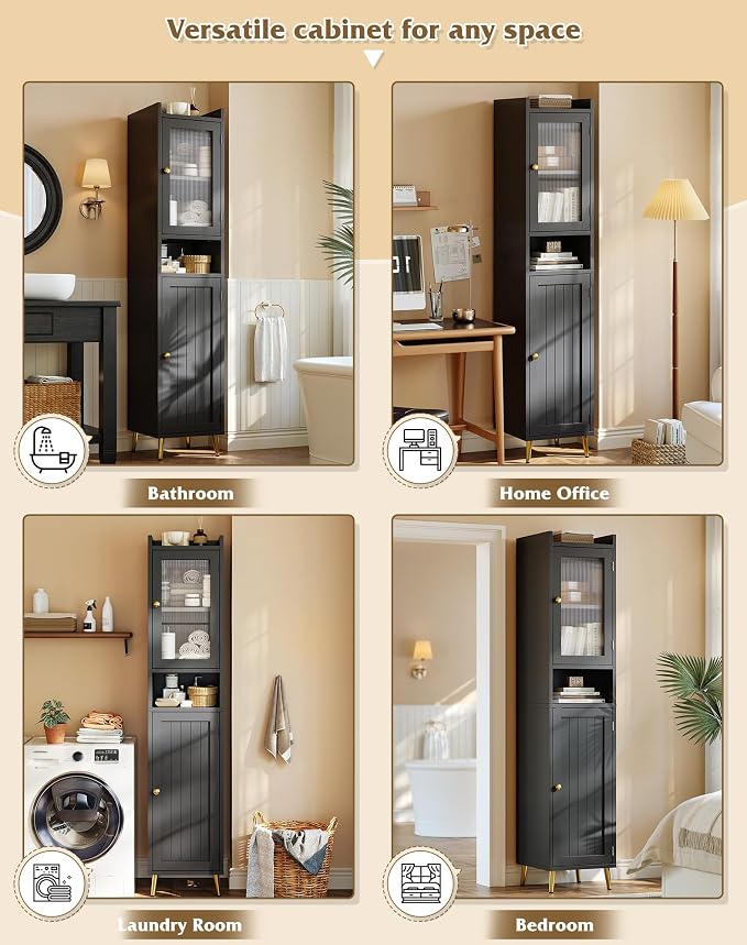 Bathroom Storage Cabinet, Slim Bathroom Storage Cabinet - Image 5
