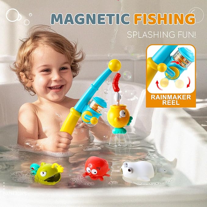 Bath Toys for Kids, Magnetic Fishing Toys - Image 2