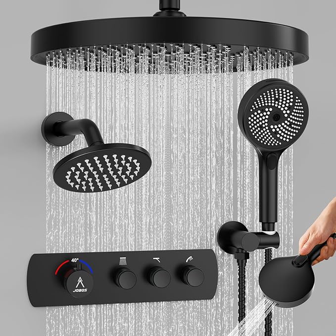Shower System Brass Thermostatic Shower Faucet Set - Image 9