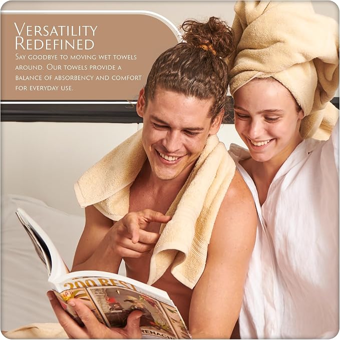 MAURA Basics Bath Towel Sets for Bathroom - Image 5