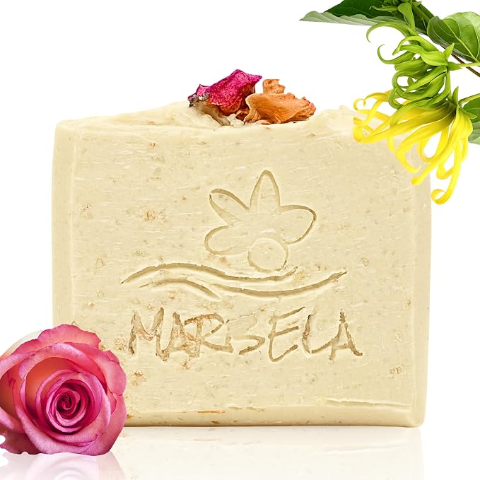 Marbela Cosmetics Creamy Rose Handmade Soap Bar by Marbela