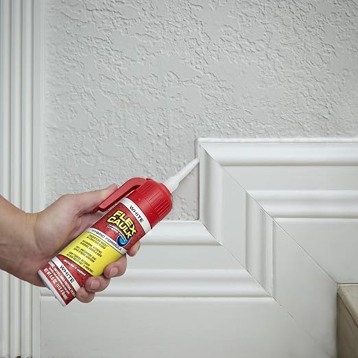 Flex Caulk, Waterproof & Weatherproof Hybrid Polymer Sealant, Baseboards - Image 3