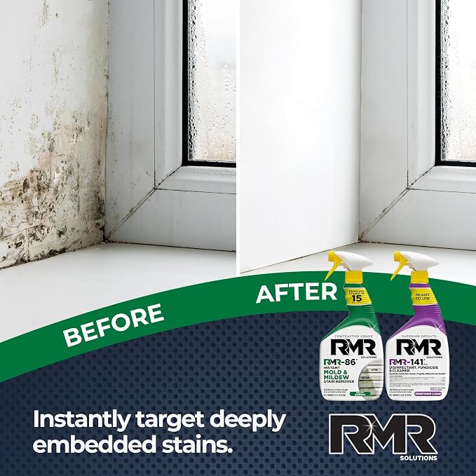 RMR Brands DIY Mold & Stain Remover Bundle, Complete Mold Killer & Mildew - Image 8