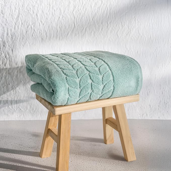 BAGNO MILANO Organic Turkish Cotton Bath Towels, Luxury Jacquard Collection - Image 9
