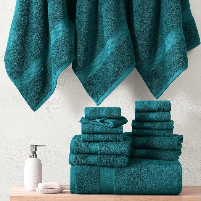 LANE LINEN 100% Cotton Luxury Bath Towel Set - Image 5