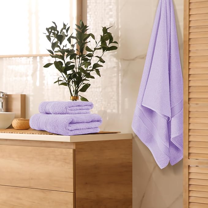 Belizzi Home Ultra Soft 3 Pack Cotton Towel Set, Contains a Bath Towel 28x55 - Image 3