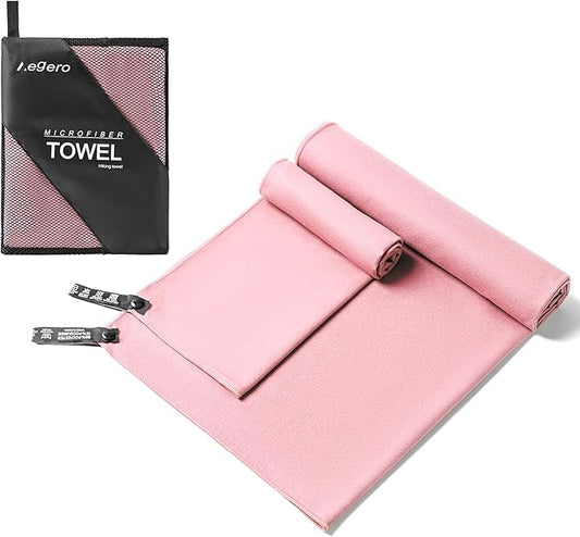 Camping Towel, 2 Pack Microfiber Travel Sports Towel, Quick Dry-Super by Unknown