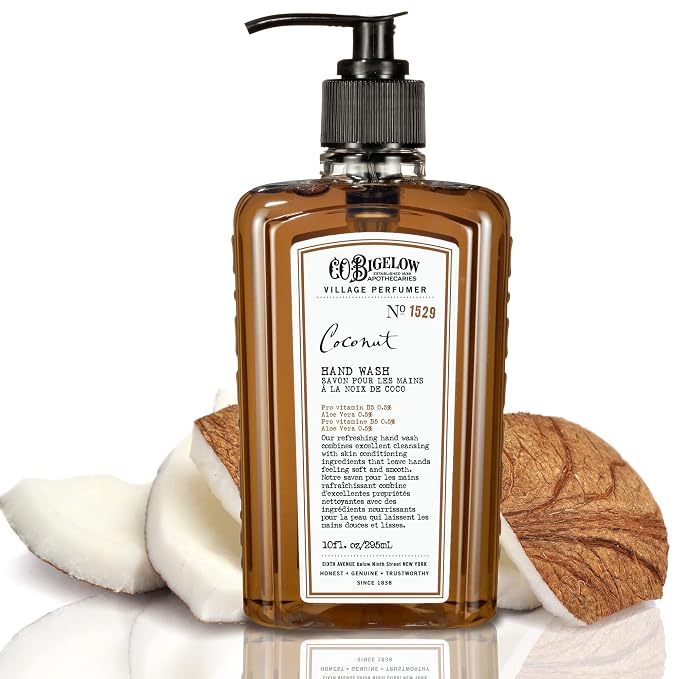 C.O. Bigelow Coconut Hand Wash, Village Perfumer Liquid Hand Soap by COBigelow