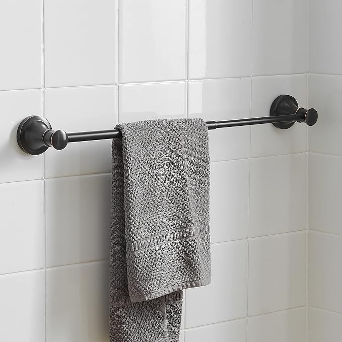 BESy Adjustable Bronze 16 to 26 Inch Bath Towel Bar Rack - Image 6