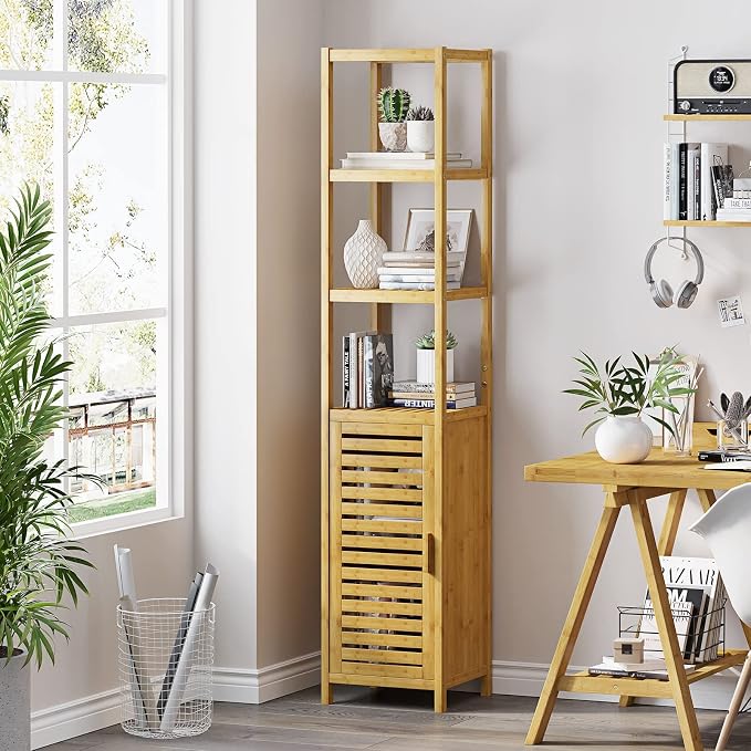 VIAGDO Storage Tall Slim Cabinet - Image 6