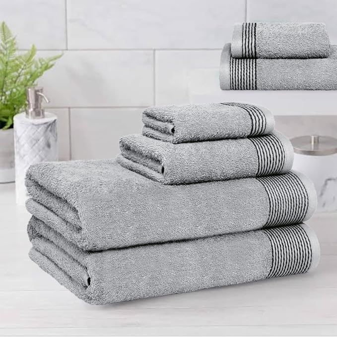 Belizzi Home 100% Cotton Ultra Soft 6 Pack Towel Set, Contains 2 Bath Towels - Image 4
