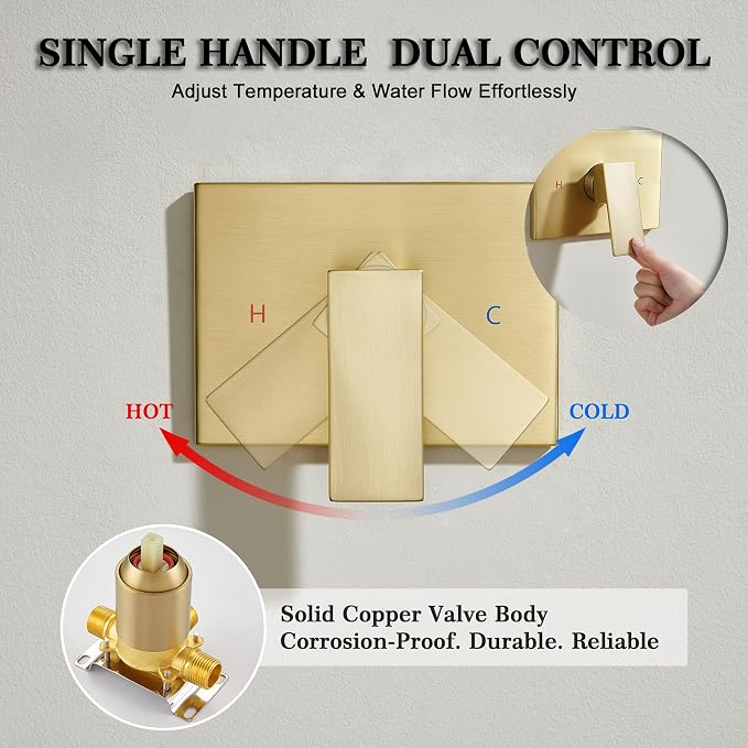 Brushed Gold Shower System - Image 4