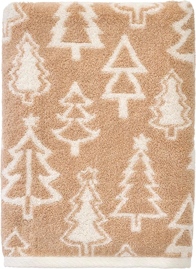SKL Home Christmas/Winter Mod Tree 100% Cotton Premium Bath Towel, 500 GSM by SKLHomebySaturdayKnightLtd