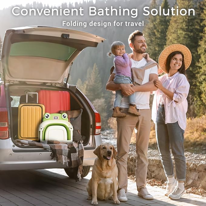 Baby Bathtub, Collapsible Newborn Bathtub - Image 7