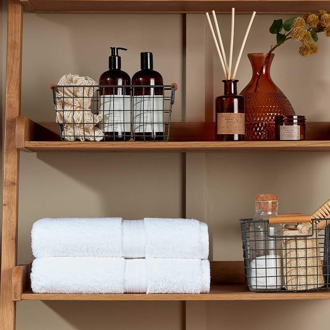Christy Renaissance 4 Piece White Towel Set | 100% Egyptian Cotton | Luxury - Image 2