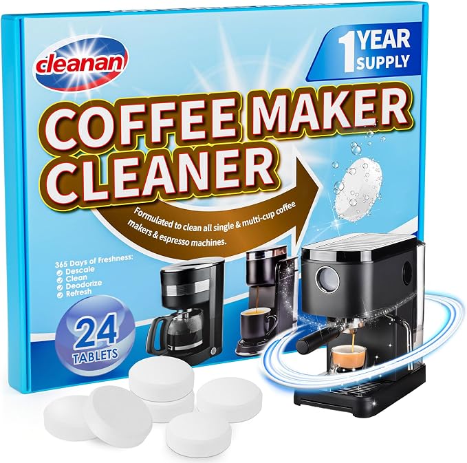 Coffee Maker Cleaner and Descaling Tablet by cleanan