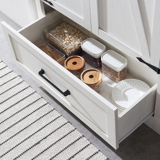 JXQTLINGMU Farmhouse Kitchen Pantry Cabinet - Image 8