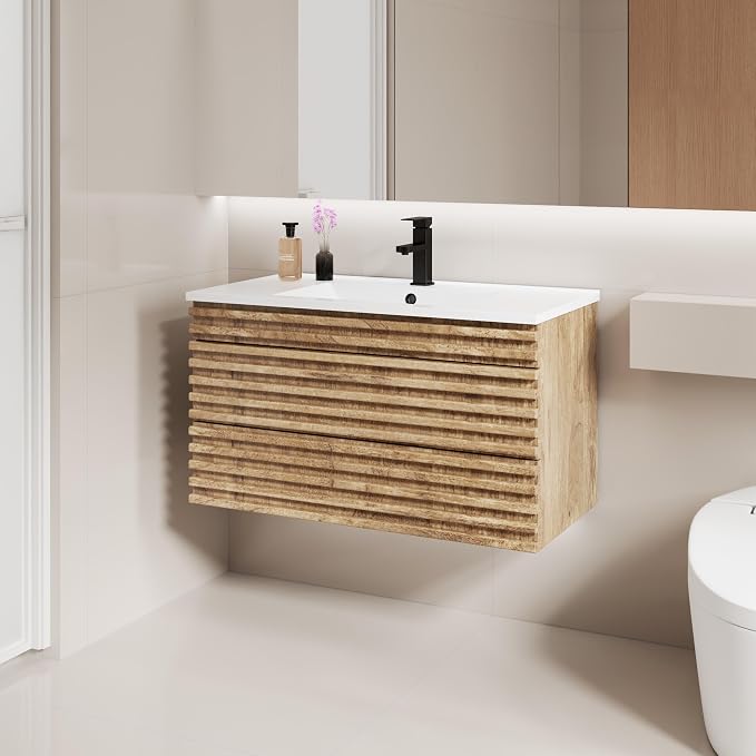LUCKWIND 36" Floating Bathroom Vanity - Image 3